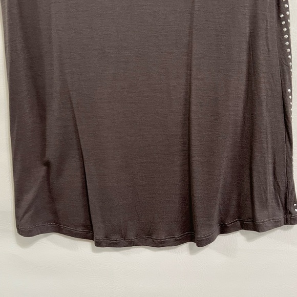 International Concepts shirt, top gray sz petite (maybe PM)with rhinestones EUC - Picture 8 of 12